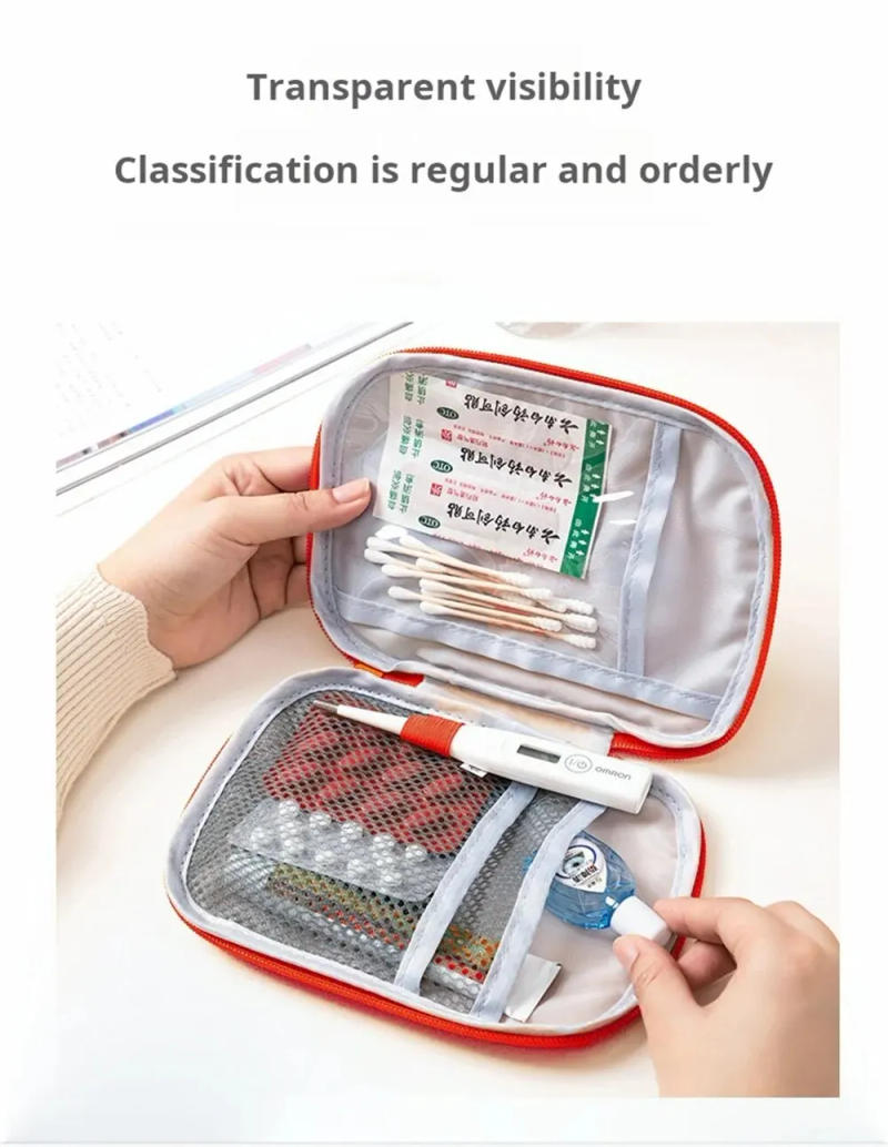 Description Picture 5 of itemFirst Aid Kit Pouch Home Medicine Storage Bag Suitable For Outdoor Travel Medical Bag Home Rescue Emergency Survival Kit