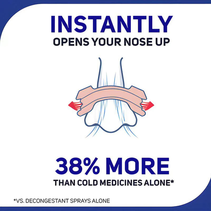 Description Picture 6 of itemBreath Nasal Strips Works Instantly to Improve Sleep Reduce Snoring and Relieve Nose Congestion Due to Colds & Allergies