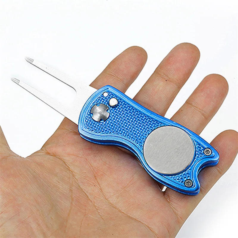 Description Picture 5 of itemFoldable Golf Divot Repair Tool with Golf Ball Tool Pitch Groove Cleaner Golf Accessories Putting Green Fork Training Aids