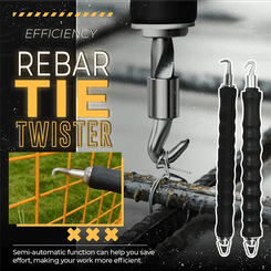 New Semi-Automatic Rebar Tying Machine Wire Knoting Pliers Straight Pull Bar Binding Hook Construction Site Winding Tool