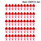 Red 100 Pcs