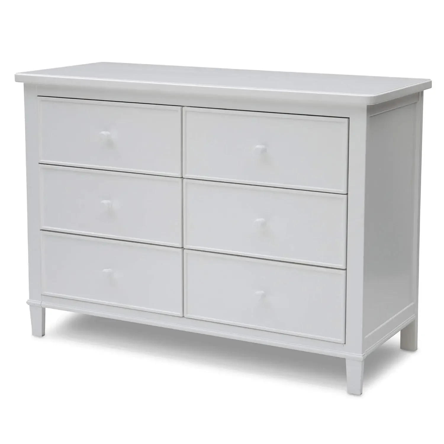 Description Picture 2 of itemFreestanding Dressers 6 Drawer Dresser White 19"D X 47.5"W X 33.5"H with Spacious Storage Strong and Sturdy Wood Construction