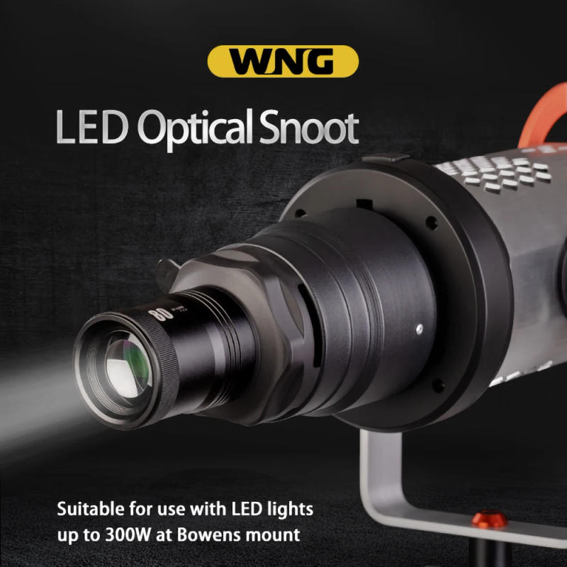 Description Picture 2 of itemBowens Mount Flash Snoot Conical Lens Video Artist Modelling Shape Photo Studio Light Kit with 80mm Lens 25 Gobos Kit