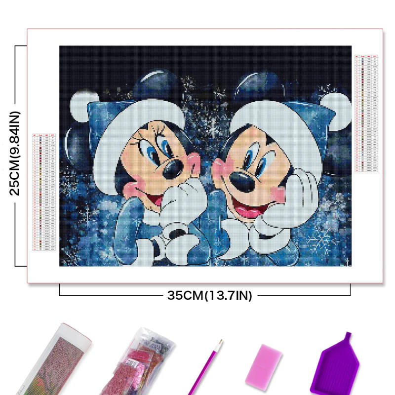 Description Picture 3 of itemDisney 5D DIY Diamond Embroidery Elsa Cross Stitch Kit Painting Cartoon New Arrival Mickey Minnie Mosaic Stitch Home Decoration