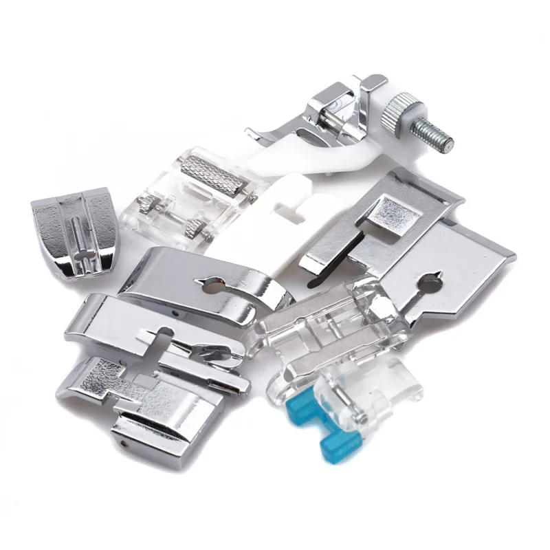 Description Picture 2 of item11Pcs/set Domestic Sewing Machine Accessories Presser Foot Feet Kit Set Hem Foot Spare Parts for Brother Singer Janome with Bag