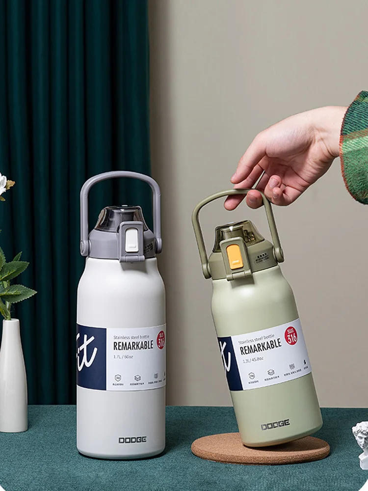 Description Picture 2 of itemLarge Capacity Thermo Bottle Portable Thermal Mug Thermos Water Bottle Tumbler Thermoses Outdoor Stainless Steel Therma