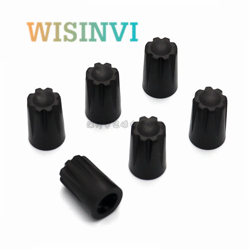 Description Picture 2 of item10PCS Plastic Knob Cap Diameter 12mm Height 18mm Potentiometer Encoder Knob Without Indication Mark D Inner Hole 6MM