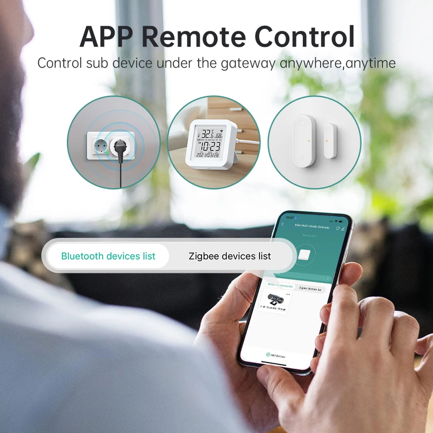 Description Picture 6 of itemAVATTO Tuya ZigBee3.0/BLE Dual Mode Smart Gateway Hub,Smart Home Bridge Remote Controller Works With Alexa,Google Home,Alice