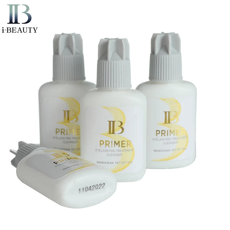 Description Picture 4 of itemI Beauty Eyelash Extension Glue Primer Series Banana Coconut Rose Scent Alcohol Free IB Primer Clear Eyelash Cleanser Makeup