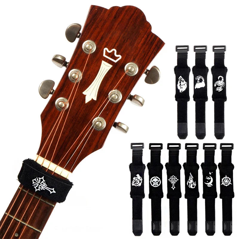 Description Picture 5 of item1PC Guitar Beam Tape for Guitars Bass Ukulele String Instruments Guitar Fret Strings Mute Noise Damper Muter Wraps Guitar Strap