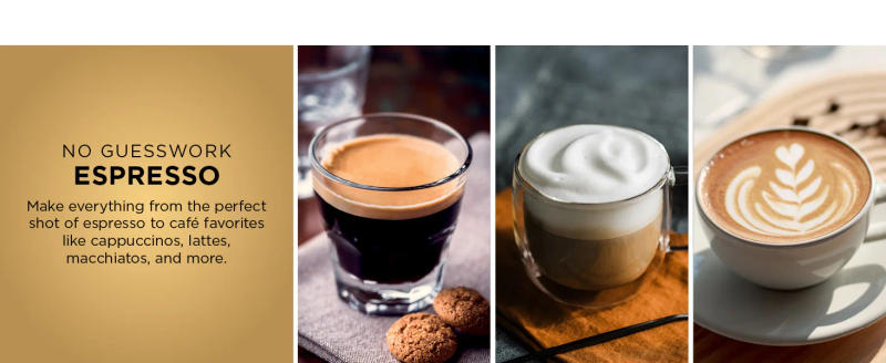 Description Picture 3 of itemFast cold brew espresso drip coffee maker with integrated grinder,tamper,hands-free frother for cappuccino and latte