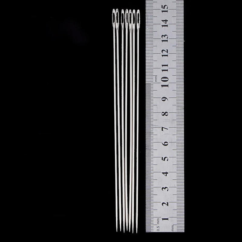 Description Picture 3 of item5pcs 75mm-100mm-125mm-150mm Stainless Steel Hand Sewing Needle Needlework Home DIY Crafts Household Sewing Accessories