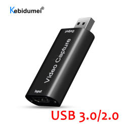 Mini 4K USB 3.0 Video Capture Card HDMI-compatible USB 2.0 Game Recording Box for Computer Youtube OBS Live Streaming Broadcast