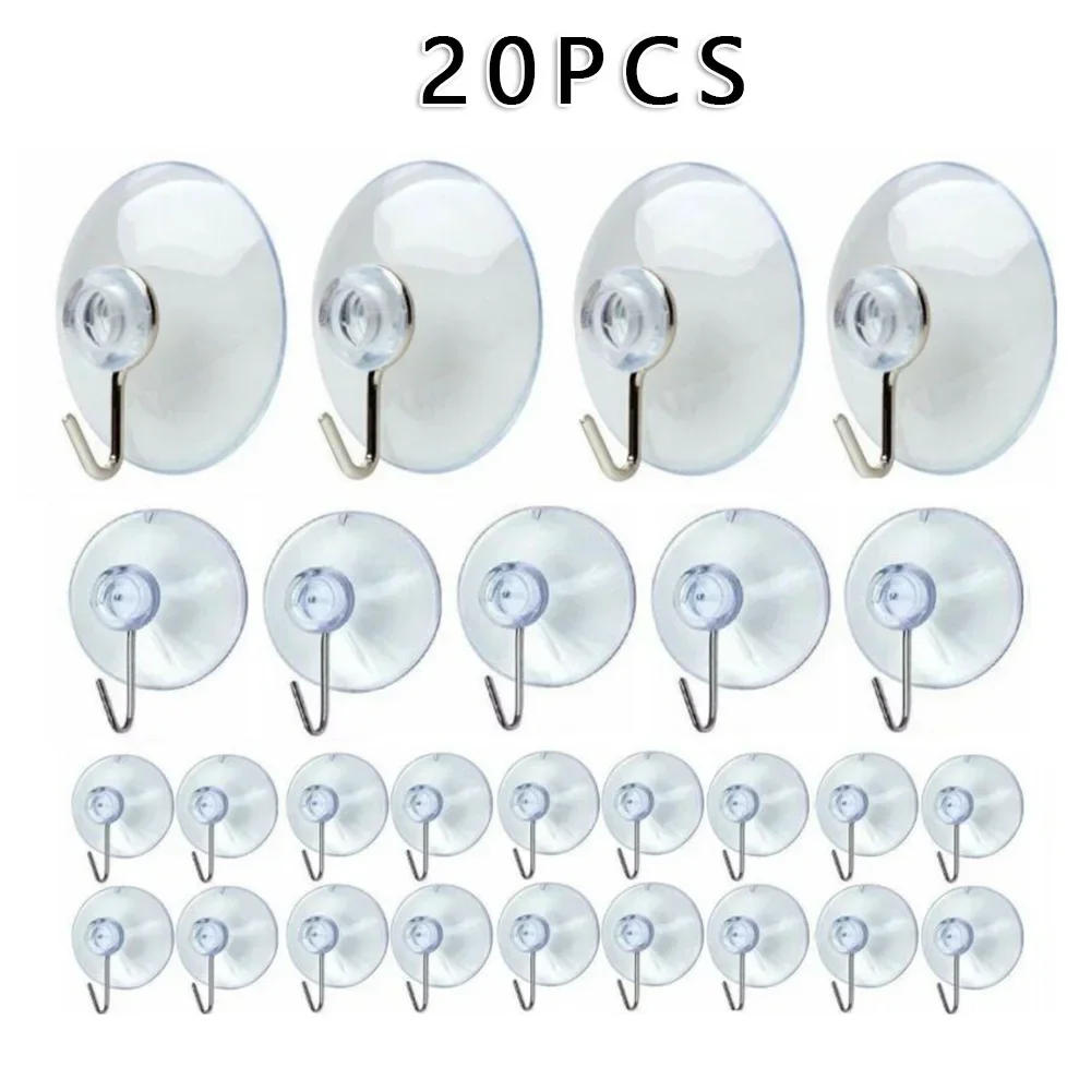 Description Picture 4 of item20pcs/set Casement Suction Cups With Metal Hook Hanger Hanging Hook Sucker Cups Door Wall Hangers Hooks Suction Heavy Load USEFU