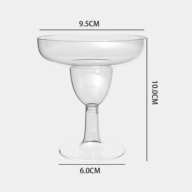 Description Picture 4 of item20pcs Disposable Cocktail Goblet Glasses Cups Plastic Transparent Drinking Champagne Glass for Wedding Party Bar Cup Decorations