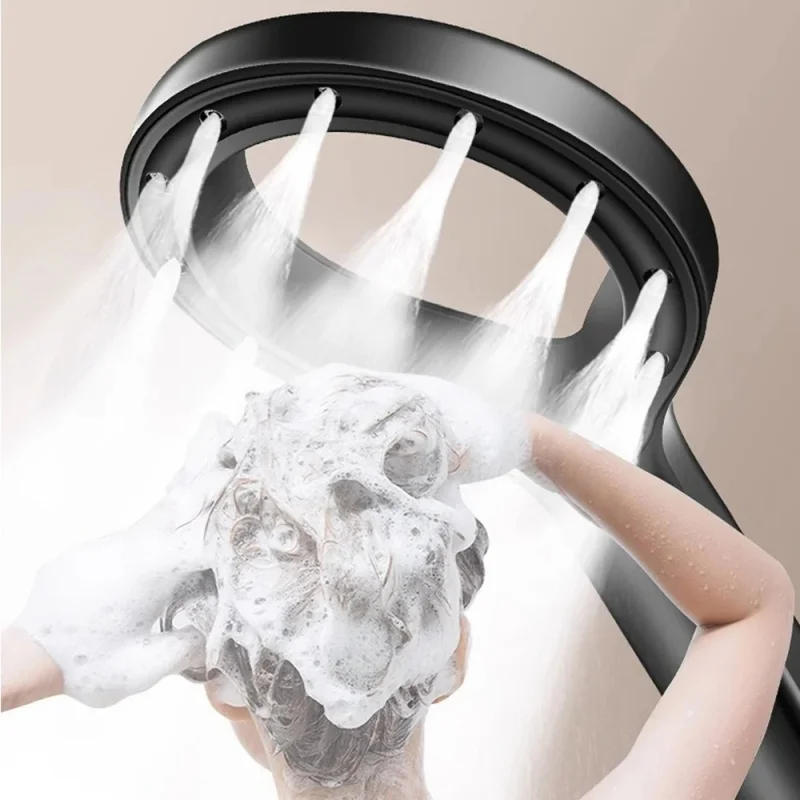 Description Picture 4 of itemNovel Heart Ring Shower Head High Pressure Showerhead 3Pcs Home Shower Sets Handheld Rain Spray Booster Mixer Bathroom Accessory