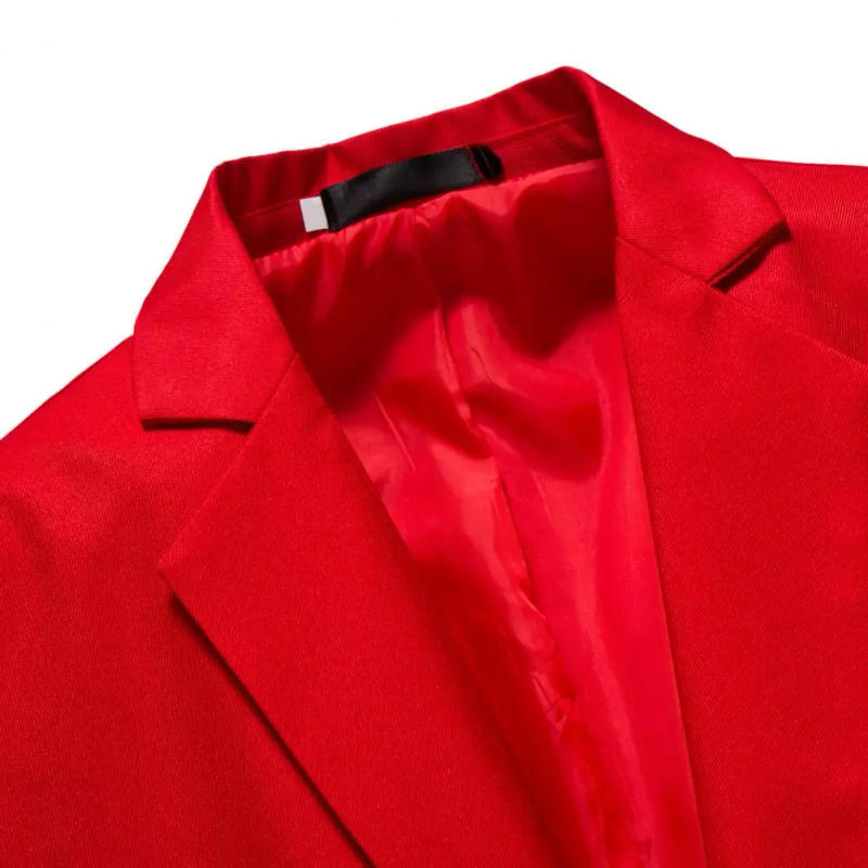 Description Picture 2 of itemAutumn Men's Blazer Suit Jacket Retro Button Black White Casual Men's Suit Jacket Business Wedding Party Jacket Placket Blazer