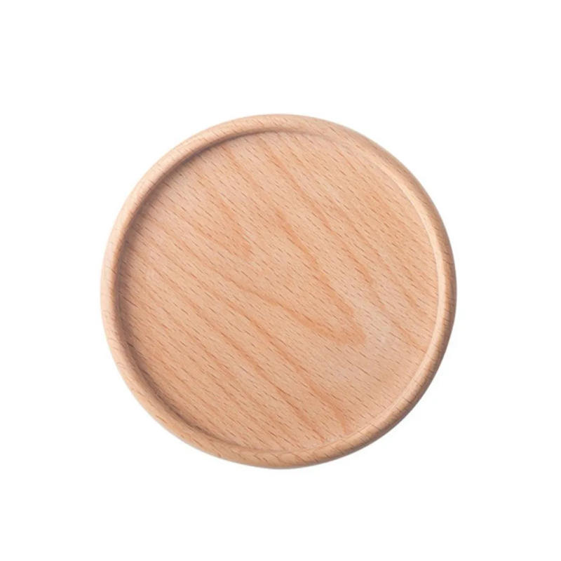 Description Picture 4 of item1PC Wooden Coaster Placemats Tea Coffee Cup Pad Black Walnut Wood Heat Resistant Round Bowl Teapot Mat Insulation Tableware Mug