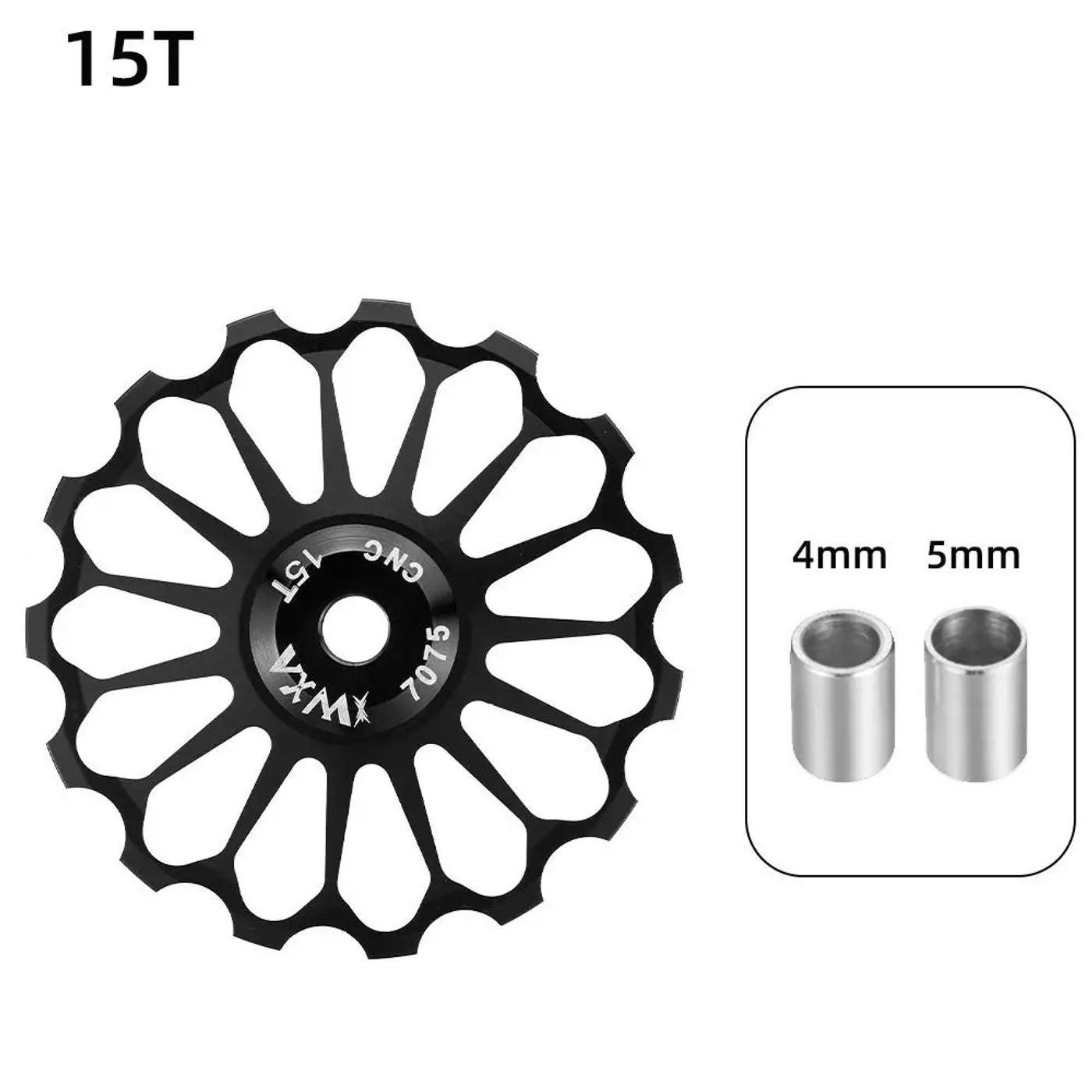 Description Picture 5 of itemCeramic Bicycle Guide Wheel, Rear Derailleur, Bearing Axis Adapter, Bike Guide Roller, Jockey Wheel, 10T-17T