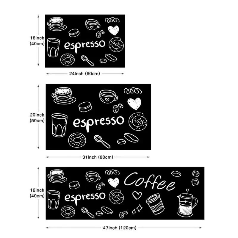 Description Picture 2 of itemPolyster Waterproof Oilproof Kitchen Mat Printed Antislip Bath Mat Soft Bedroom Floor Mat Living Room Carpet Doormat Kitchen Rug