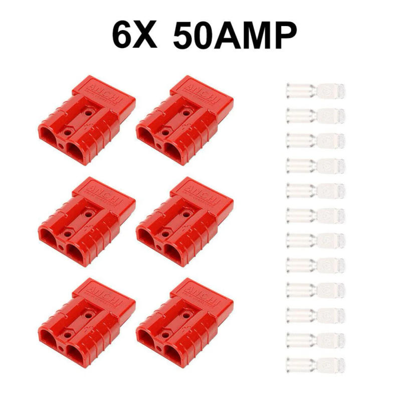 Description Picture 4 of item50A Connector For Anderson Style Plug Connectors DC Power Solar Caravan Motorcycle Socket Battery Charging Adapter Accessories