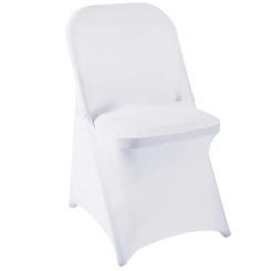 READOR 50/100Pcs stretch party banquet chair slipcovers white wedding spandex folding chair cover