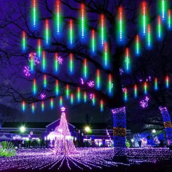 32/24/12 Tubes 30/50cm LED Meteor Shower Fairy String Lights Christmas Decorations Wedding Street Garden Decor Outdoor Garland