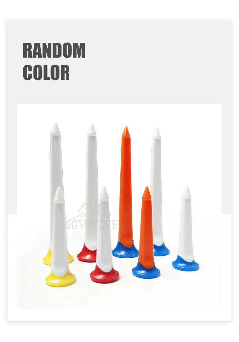 Description Picture 5 of item15pcs/pack Golf Tees Durable Plastic Golf Tees Designed to Enhance Golf Shot Distance Random Color Mixing Golf Accessories
