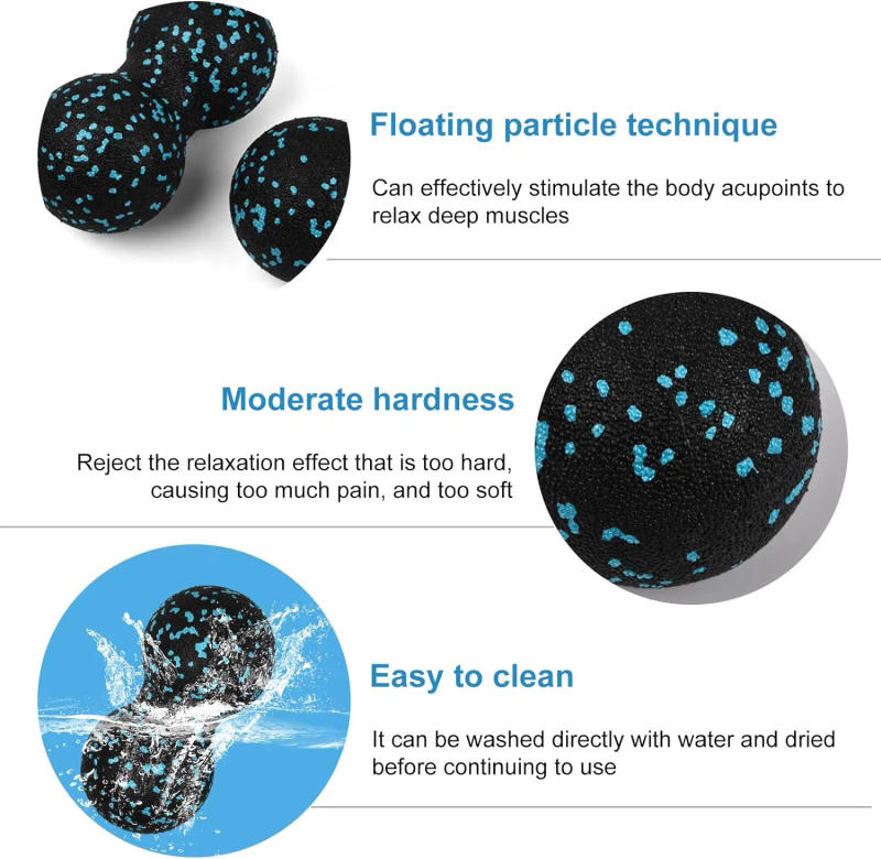 Description Picture 3 of itemFitness Ball High Density EPP Peanut Massage Ball Lightweight Back Neck Foot Mobility Ball Deep Tissue Myofascial Release