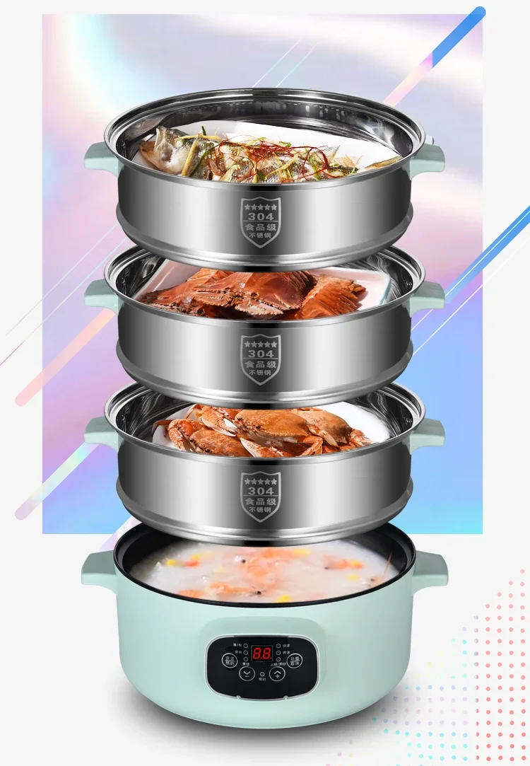 Description Picture 4 of item220V German Zdzsh Electric Food Steamers with  304 Stainless Steel Steam Pots and Timer, Perfect for Healthy Cooking