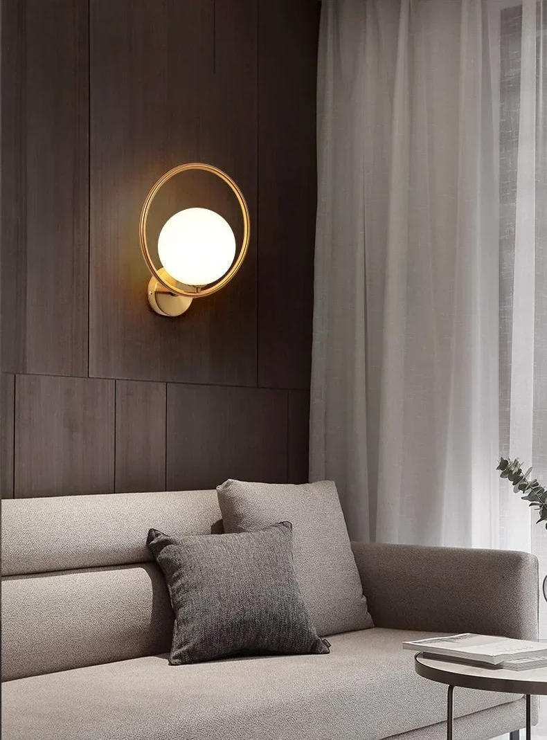 Description Picture 3 of itemModern Nordic LED Wall Lamp Nordic Golden Lighting Lamps for Room Decor Bedroom Home Decoration Fixtures Indoor Wall Sconces