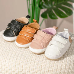 Newborn Baby Non-slip Toddler Shoes Boys Girls Baby Casual Foreign Fashion Baby Shoes Rubber Soft Bottom Shallow Baby Shoes