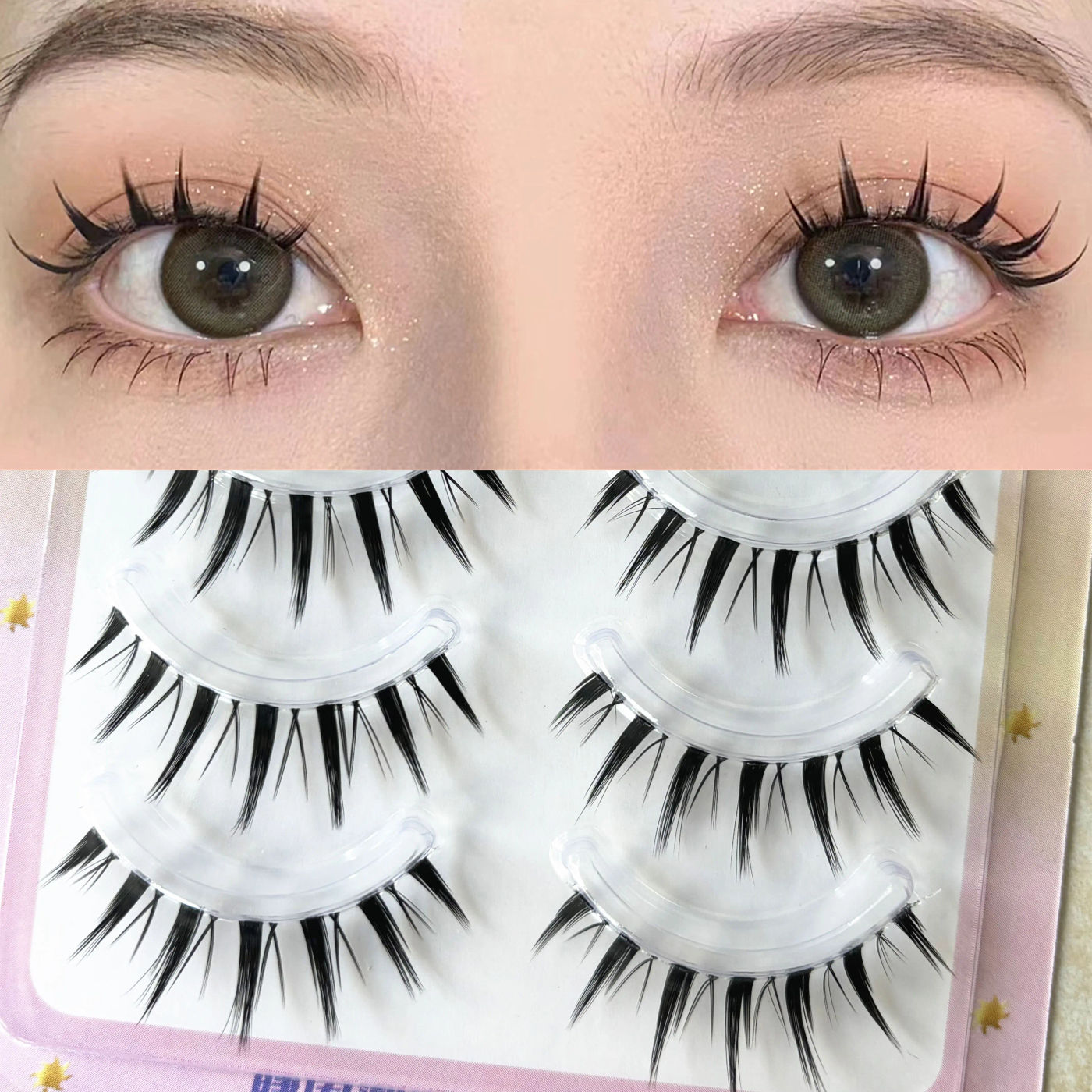 Description Picture 6 of item5Pairs Little Devil Eyelash Cosplay Lash Lolita Extension False Eyelashes Japanese Fairy Lolita Sweet Eyelashes Eye Makeup Tools