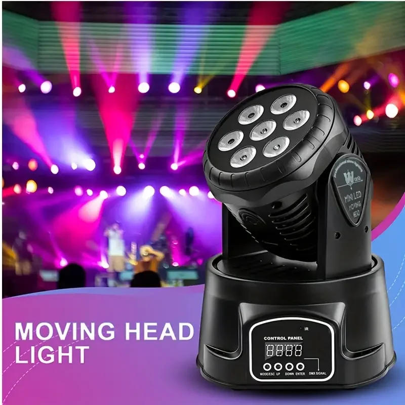 Description Picture 3 of item2024 7*10W Moving Head Stage Led Lights 1/2/4PC RGBW 4-in-1 Professional DJ Disco Lamp Party Ambient DMX512 Sound Control Light