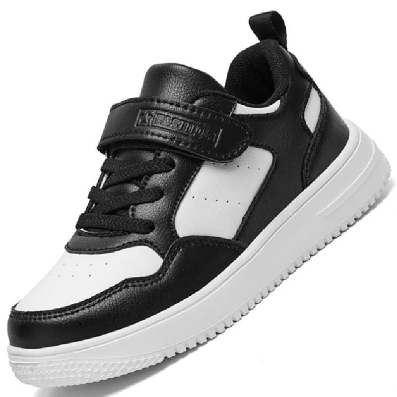 Description Picture 3 of itemNew Leather Kids Running Shoes Fashion youngsters teens Casual Walking student fashion Sneakers Breathable Soft Children Sport40