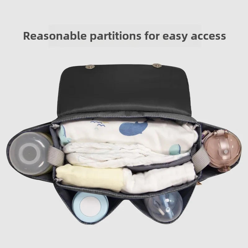 Description Picture 5 of itemStroller Organizer Bags Mummy Large Capacity Travel Hanging Bag Bottle Holder Pram Mommy Diaper Bags Baby Stroller Accessories