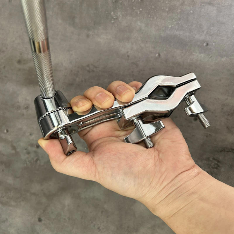 Description Picture 5 of itemDrum Rack Clamp Clamp Mounting Bracket Metal Knob Universal Multi Clamp Drum Extension Stand Clamps Percussion Drum Accessories