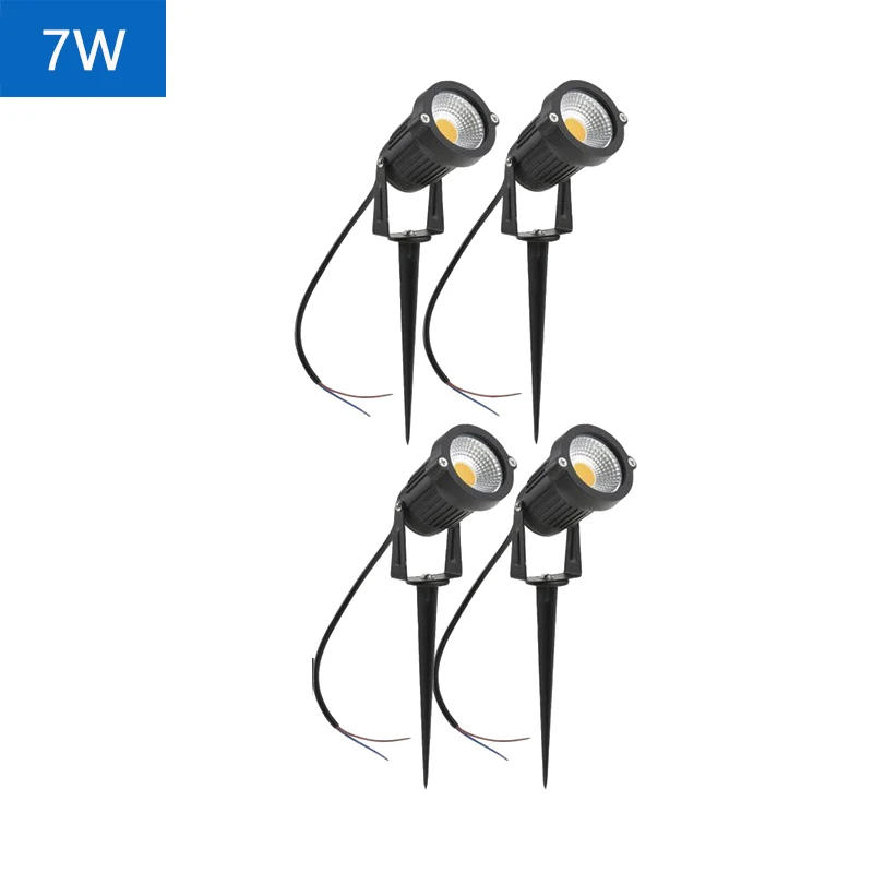 Description Picture 3 of itemOutdoor LED Garden Lights IP65 Waterprof 7W 10W Lawn Lamp 220V110V24V12V Landscape Spike Bulb Garden Path Spotlights Aluminium