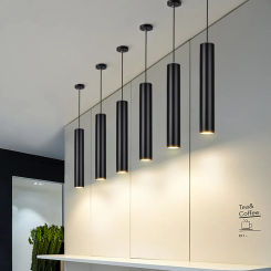 Long Tube LED Pendant Light Length Adjustable Nordic Hanging Lamp 7W For Home Dining Room Kitchen Hotel Lighting Line Chandelier