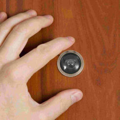 Anti-theft Door Peephole for Front Observer Olive Green Zinc Alloy Viewer Plate