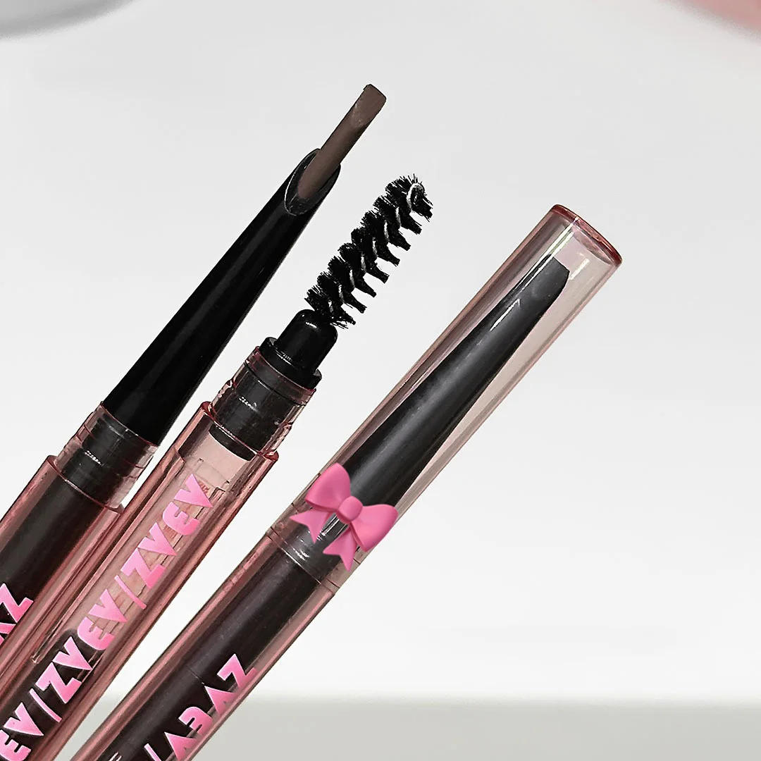 Description Picture 6 of item3 Colors Eyebrow Pencil Waterproof Double-headed Eyebrow Tattoo Natural Long Lasting Makeup Paint Eyebrow Brush Cosmetics