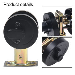 Invisible Door Lock Recessed Lock Handle Safety Single Cylinder Door Locks With Key Household Anti-theft Bedroom Lock Hardware