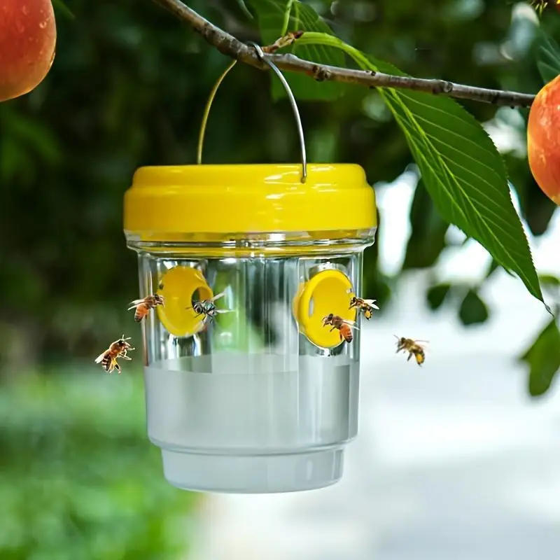 Description Picture 4 of itemClear Plastic Outdoor Insect Trap with Lid - Effective for Catching Fruit Flies, Wasps, Transparent Design for Easy Monitoring