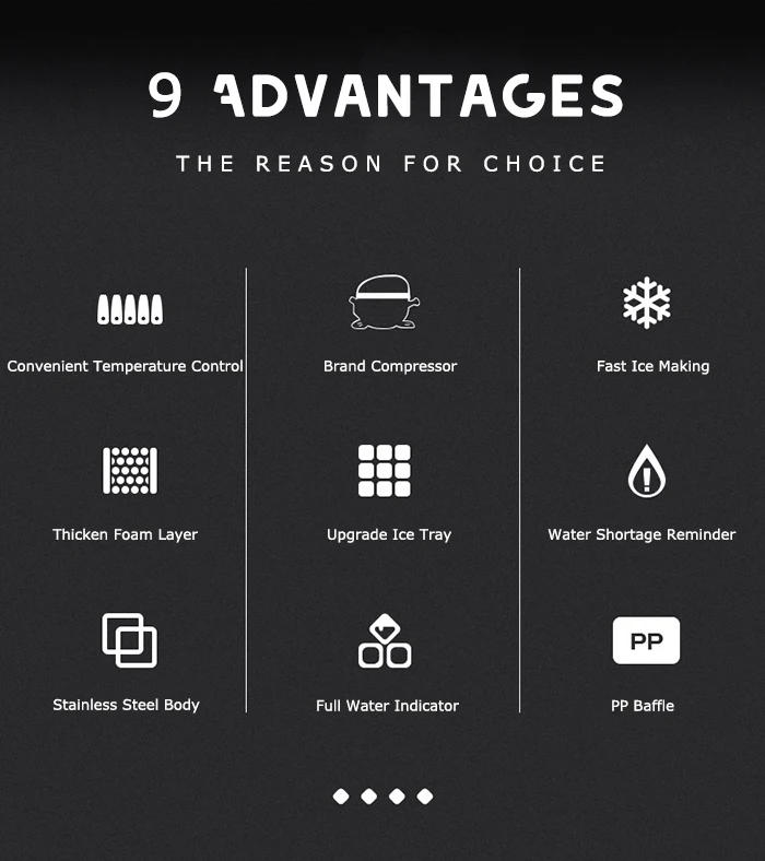 Description Picture 5 of itemHigh Capacity Refrigerator Automatic Ice Making Canteen Milktea Shop Bar Commercial Ice Maker Machine