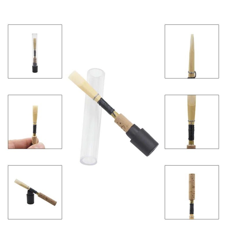 Description Picture 4 of item1pcs Oboe Reeds Handmade Oboe Reed Medium Cork Reed with Plastic Case Tubes For Orchestra Woodwind Instrument Accessories