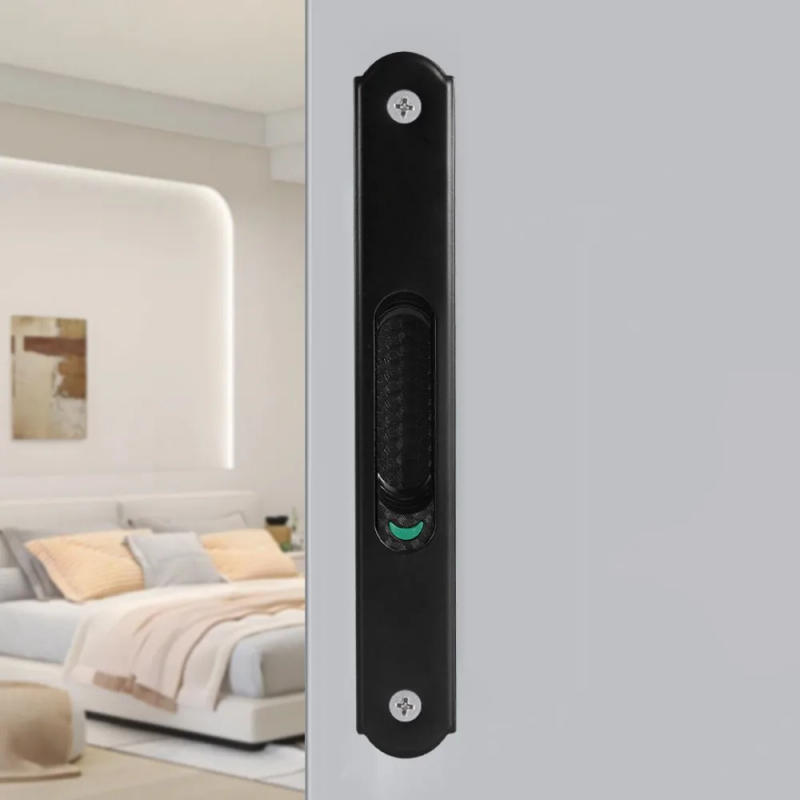 Description Picture 6 of item1Pc Sliding Door Lock Invisible Door Handle Lock Stainless Steel Handle Lock Embedded Lock Sliding Door Sliding Window Latch