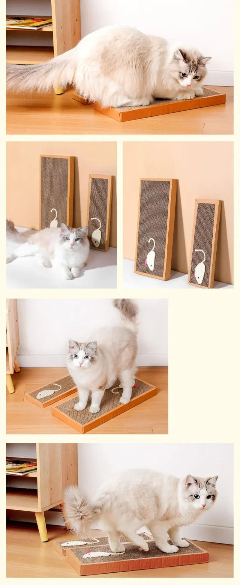 Description Picture 2 of itemPet Cat Scratching Board Cat Cardboard Mat Scraper Grinding Claw Toys for Cat Scratcher Cat Furniture Protector Cat Accesorios