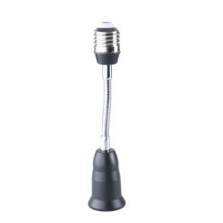 E27 to E27 Extension Socket Adapter 360 Degree Rotatable Supports Up to 100W, Adjustable 19cm Length Converters