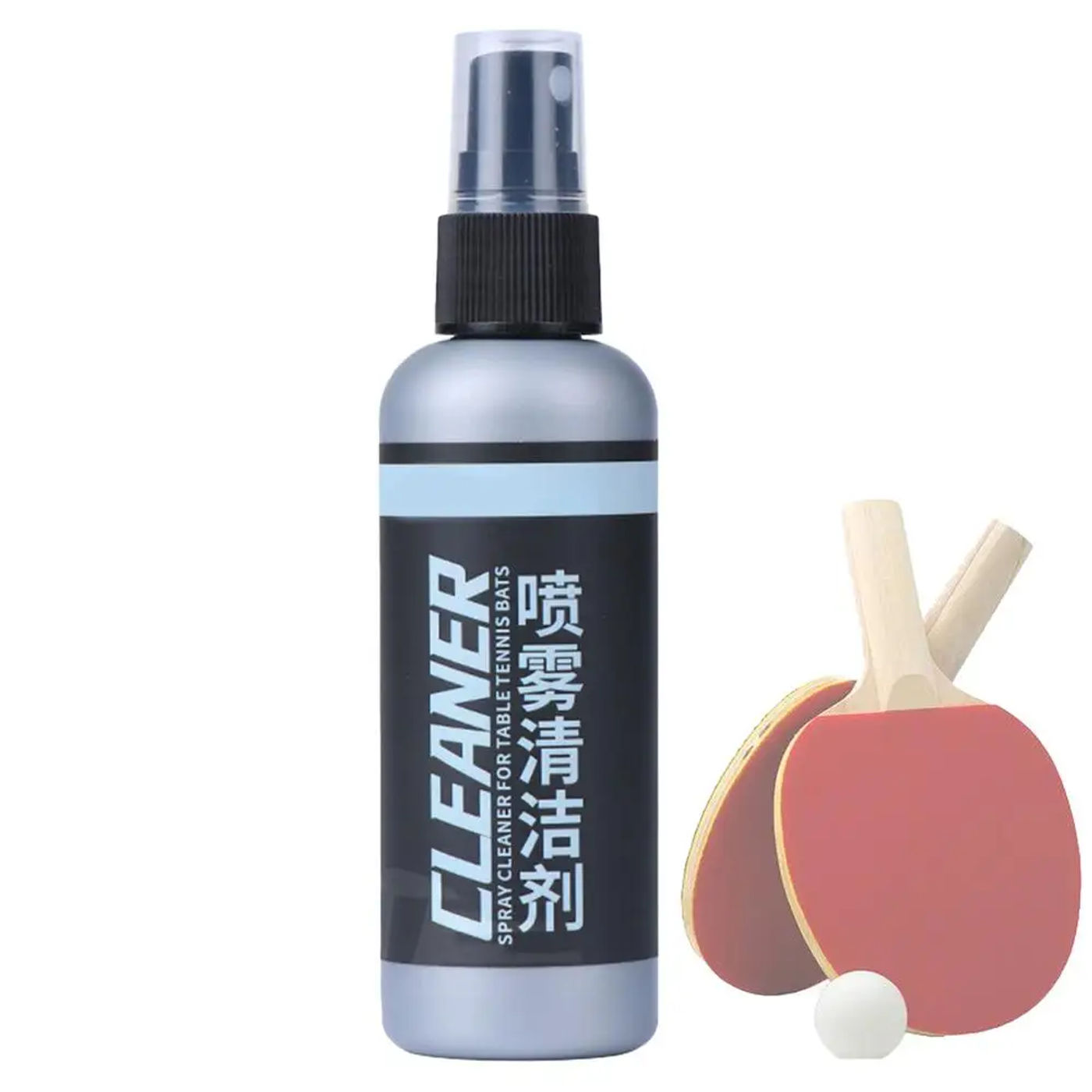 Description Picture 2 of itemTable Tennis Rubber Rejuvenator 100ml PingPong Paddle Cleaner Spray Table Tennis Accessories Deep Cleaning Agent PingPong Bat