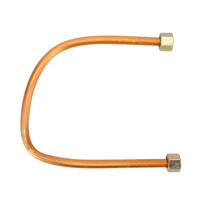Description Picture 5 of item450mm For Air Compressor Exhaust Tube Copper Tone G3/8\" Thread Standard Pneumatic Air Pipe Oil Pump Spare Parts Replacement